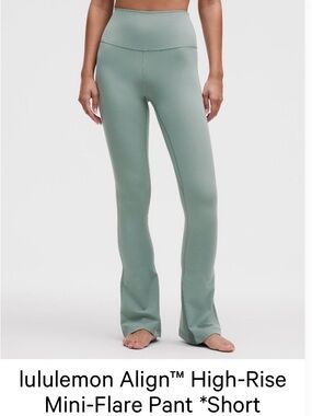 lululemon athletica Align High-Rise Mini-Flare Pant in Crater Blue
